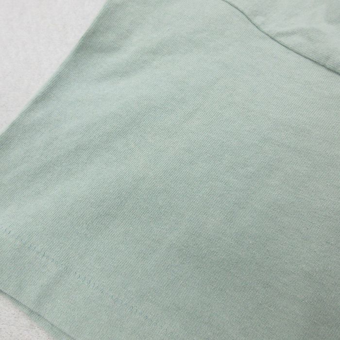 XL/古着 半袖 ビンテージ Tシャツ メンズ 00s ASPEN コロラド 木 刺繍 大きいサイズ コットン クルーネック 薄緑 グリーン 23apr27 中_画像7