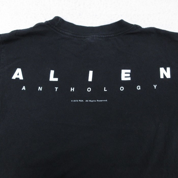 S/古着 半袖 Tシャツ キッズ ボーイズ 子供服 ALIEN NEED A HUG コットン クルーネック 黒 ブラック 23jun22 中古 メンズ_画像4