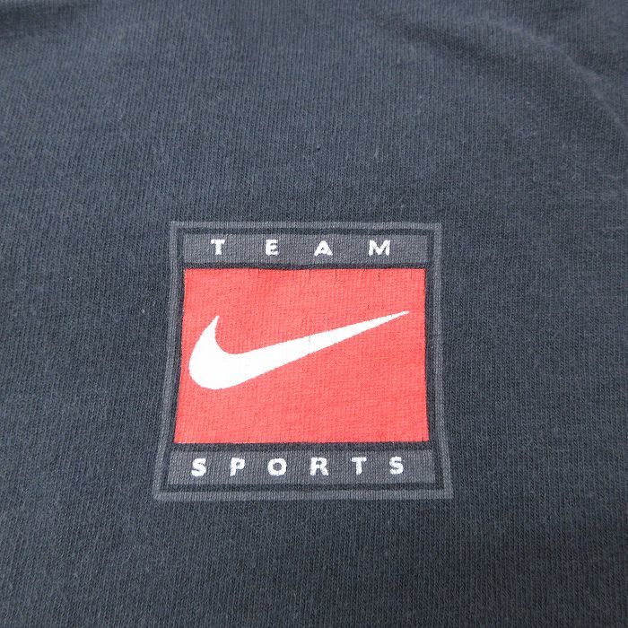 XL/古着 ナイキ NIKE 半袖 ビンテージ Tシャツ メンズ 90s GRAMBLING フットボール 大きいサイズ コットン クルーネック 黒 ブラック 2_画像4