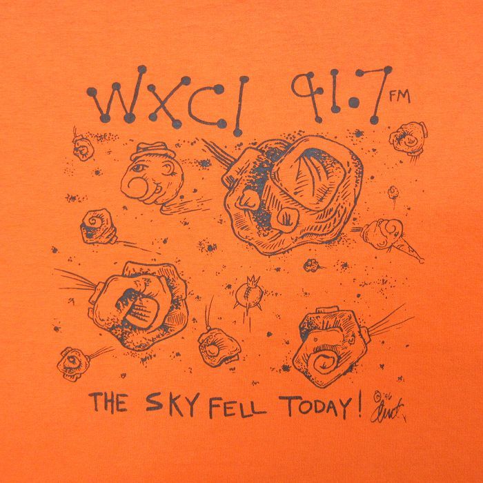 XL/古着 フルーツオブザルーム 半袖 ビンテージ Tシャツ メンズ 90s WXCI TODAY クルーネック オレンジ 23aug31 中古_画像3