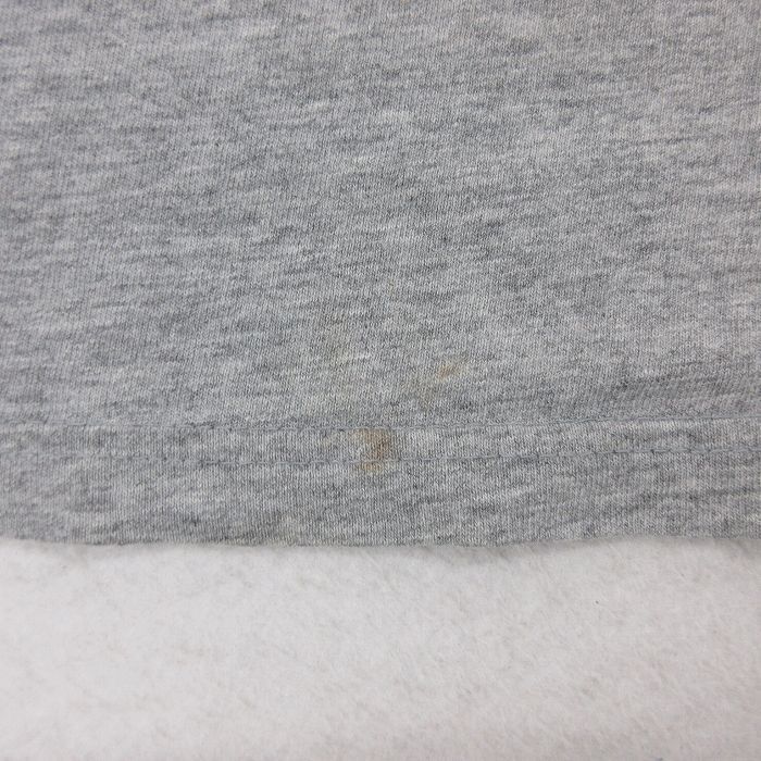 XL/古着 ラルフローレン ポロジーンズ ブランド ノースリーブ Tシャツ メンズ 00s ビッグロゴ 大きいサイズ クルーネック グレー 霜降_画像7