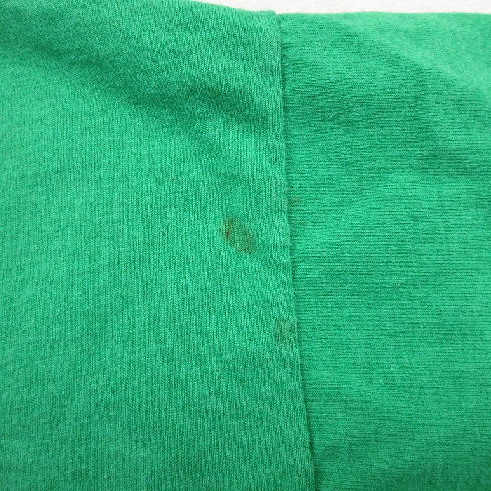 M/古着 半袖 ビンテージ Tシャツ メンズ 80s GEORGE A．YETKA クルーネック 緑 グリーン 23apr01 中古_画像6