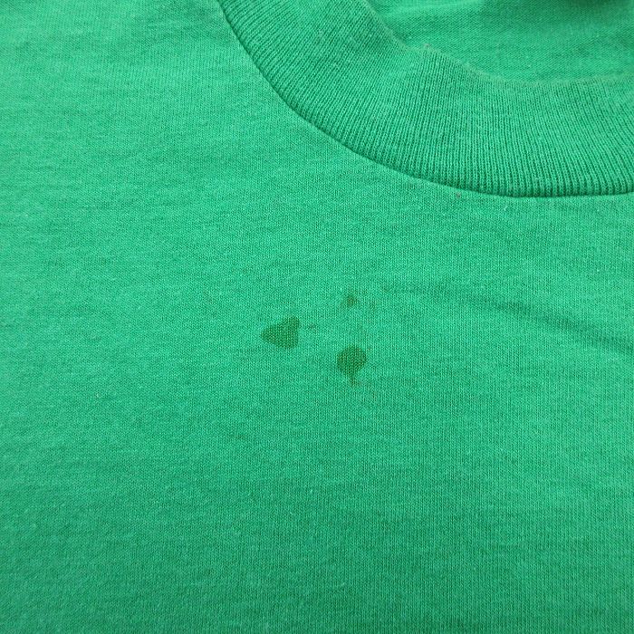 M/古着 半袖 ビンテージ Tシャツ メンズ 80s GEORGE A．YETKA クルーネック 緑 グリーン 23apr01 中古_画像5