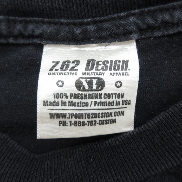 XL/古着 半袖 ビンテージ Tシャツ メンズ 00s マウンテンディビジョン 剣 コットン クルーネック 黒 ブラック 23jun17 中古_画像5