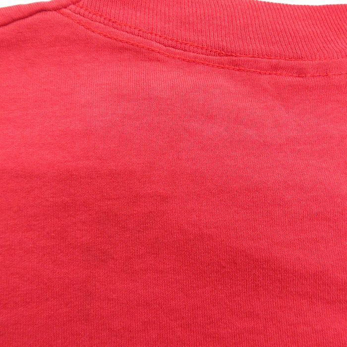XL/古着 半袖 ビンテージ Tシャツ メンズ 80s STARS 星 クルーネック 赤 レッド 23jul17 中古_画像5