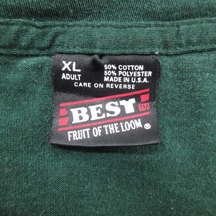 XL/古着 半袖 ビンテージ Tシャツ メンズ 90s POTTERY クルーネック 緑 グリーン 23jul18 中古_画像3