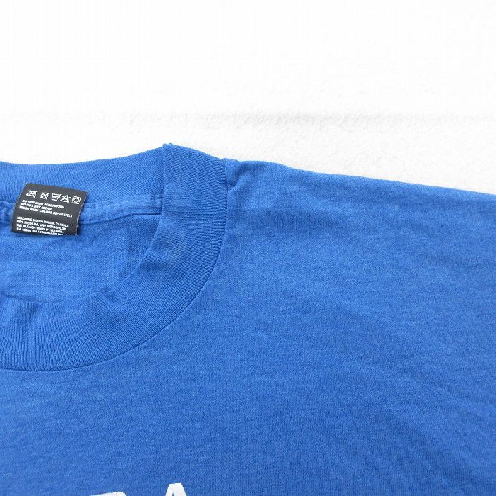 XL/古着 半袖 ビンテージ Tシャツ メンズ 90s BRUINS スーパーボウル クルーネック 青 ブルー 23may09 中古_画像5