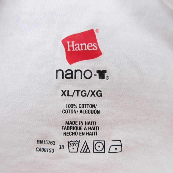 XL/古着 ヘインズ Hanes 半袖 Tシャツ メンズ ミケロヴ ウルトラ ビール 大きいサイズ コットン クルーネック 白 ホワイト 23jun08 中_画像3