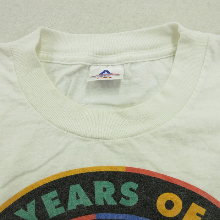 XL/古着 半袖 ビンテージ Tシャツ メンズ 90s YEARS OF 50 コットン クルーネック 白 ホワイト 23jul27 中古_画像4