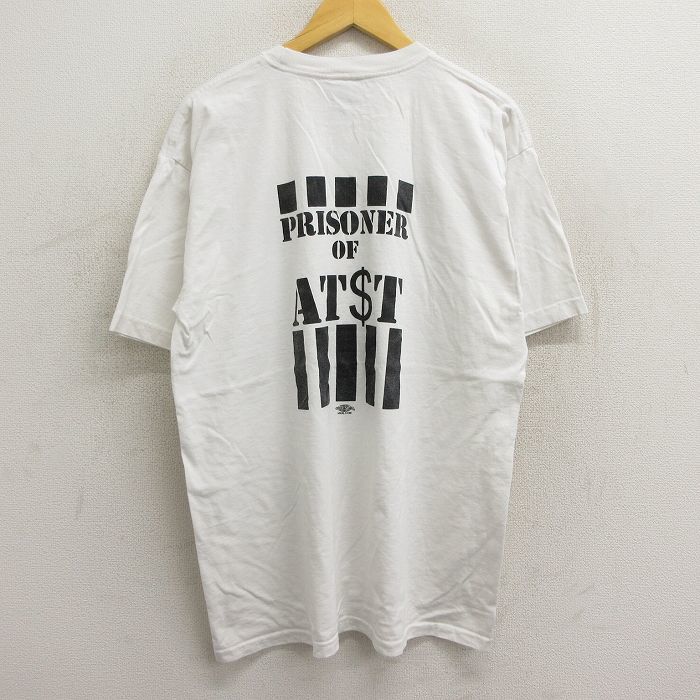 XL/古着 半袖 ビンテージ Tシャツ メンズ 00s PRISONER OF ATST コットン クルーネック 白 ホワイト 23aug16 中古_画像1