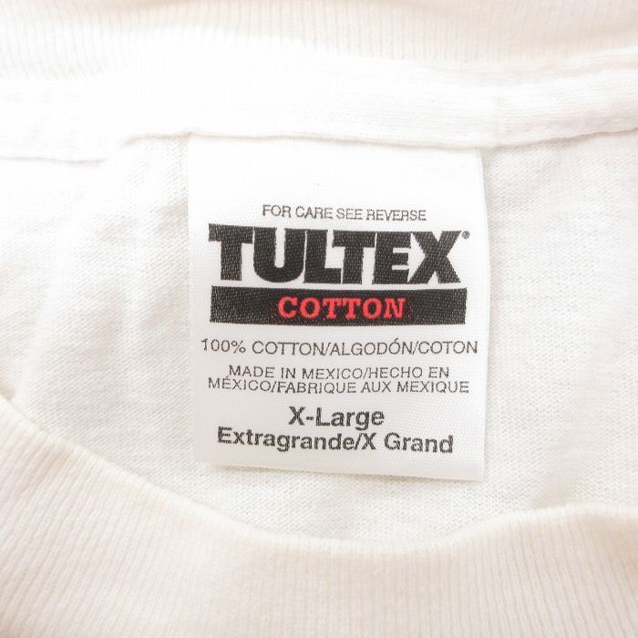 XL/古着 半袖 ビンテージ Tシャツ メンズ 00s グランパ コットン クルーネック 白 ホワイト 23aug03 中古_画像3