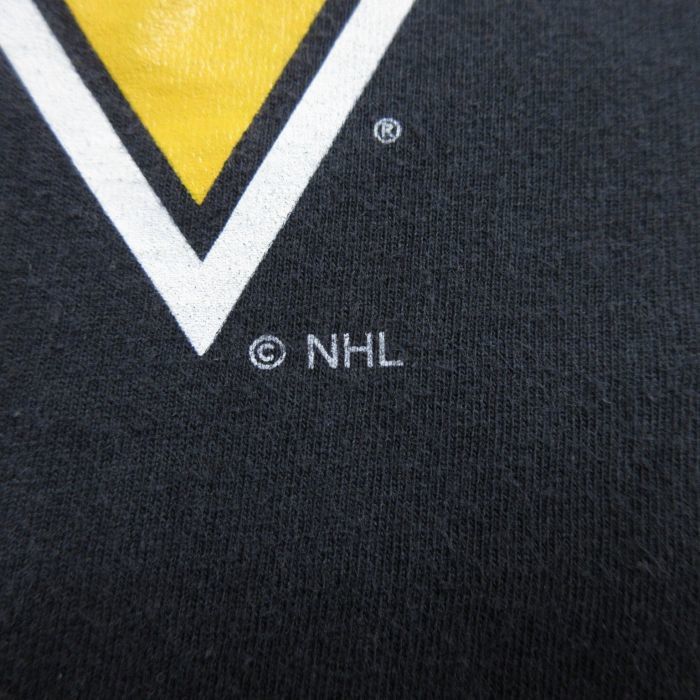 L/古着 リーボック 半袖 ブランド Tシャツ メンズ NHL ピッツバーグスティーラーズ クリスクリッッソ 14 コットン クルーネック 黒 ブ_画像5