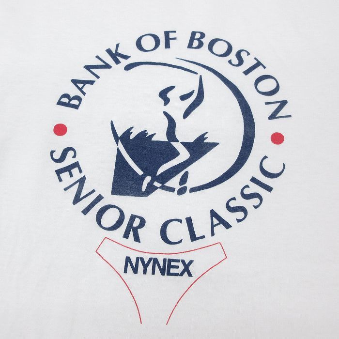 XL/古着 半袖 ビンテージ Tシャツ メンズ 90s ボストン ゴルフ クルーネック 白 ホワイト 23jul07 中古_画像2