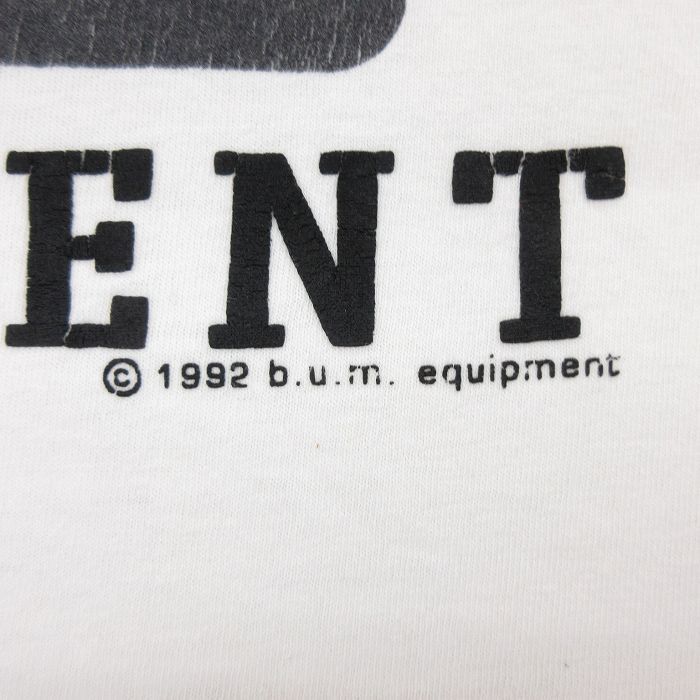 XL/古着 ビンテージ タンクトップ メンズ 90s b.u.m. エキップメント コットン クルーネック 白 ホワイト 23jun08 中古_画像3