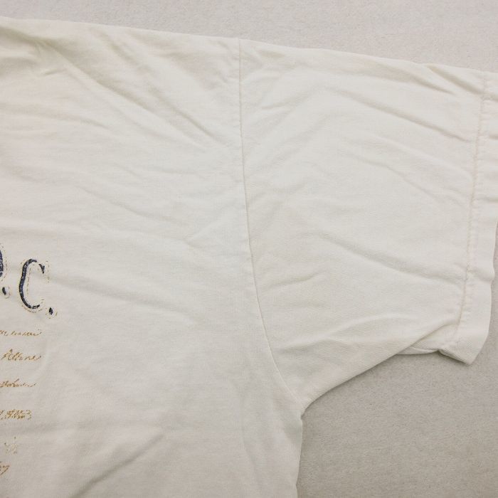 XL/古着 半袖 ビンテージ Tシャツ メンズ 00s ワシントンDC 大きいサイズ コットン クルーネック 白 ホワイト 23may06 中古_画像5