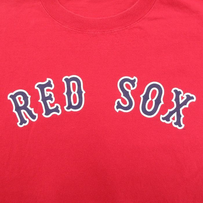 XL/古着 マジェスティック 半袖 ビンテージ Tシャツ メンズ 00s MLB ボストンレッドソックス カールヤストンムスキー 8 コットン クル_画像3