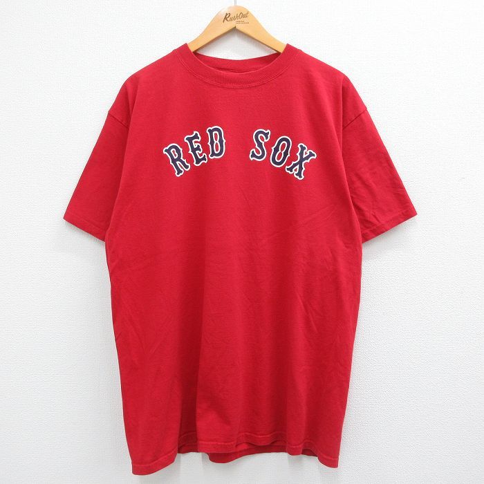 XL/古着 マジェスティック 半袖 ビンテージ Tシャツ メンズ 00s MLB ボストンレッドソックス カールヤストンムスキー 8 コットン クル_画像1