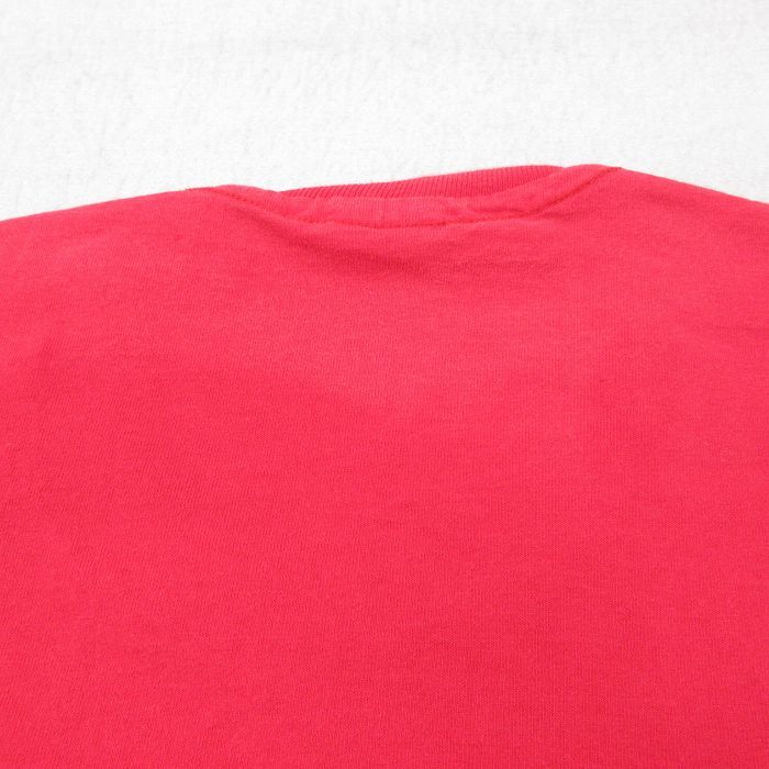 XL/古着 半袖 ビンテージ Tシャツ メンズ 80s 国旗 コットン クルーネック 赤 レッド 23may29 中古_画像6