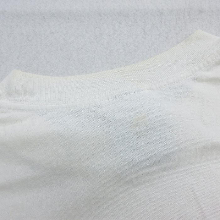 XL/古着 半袖 ビンテージ Tシャツ メンズ 90s イーデントン 船 海 大きいサイズ コットン クルーネック 白 ホワイト 23jul27 中古_画像10