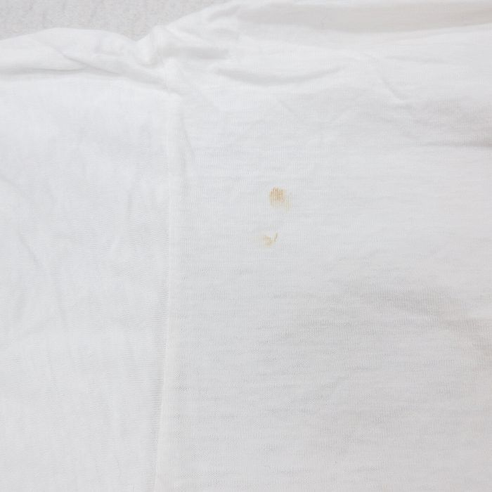 L/古着 半袖 ビンテージ Tシャツ メンズ 80s ロンドン コットン クルーネック 白 ホワイト 23sep06 中古_画像4