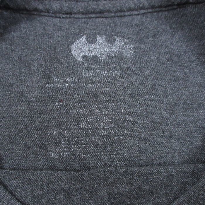 XL/古着 半袖 Tシャツ メンズ DCコミックス バットマン BATMAN クルーネック 濃グレー 霜降り 23jul29 中古_画像3