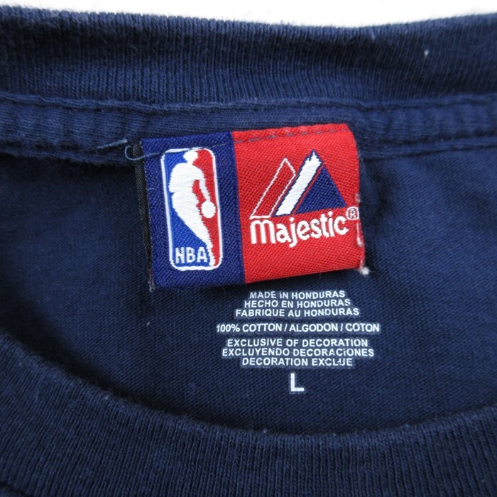 XL/古着 マジェスティック 半袖 Tシャツ メンズ NBA クリーブランドキャバリアーズ レブロンジェームス コットン クルーネック 濃紺 ネイビ_画像5