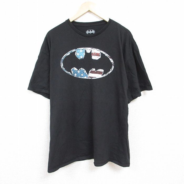 XL/古着 半袖 Tシャツ メンズ DCコミックス バットマン BATMAN 大きいサイズ コットン クルーネック 黒 ブラック 24mar15 中古_画像1