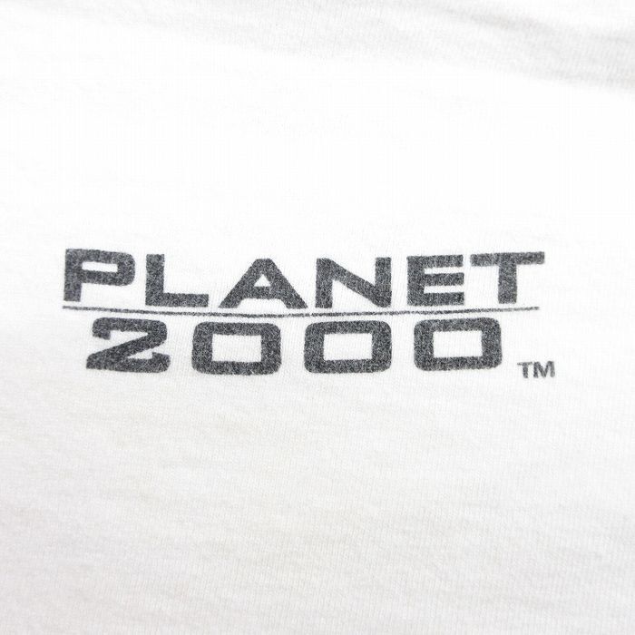 XL/古着 半袖 ビンテージ Tシャツ メンズ 00s プラネットハリウッド 大きいサイズ コットン クルーネック 白 ホワイト 24mar16 中古_画像4