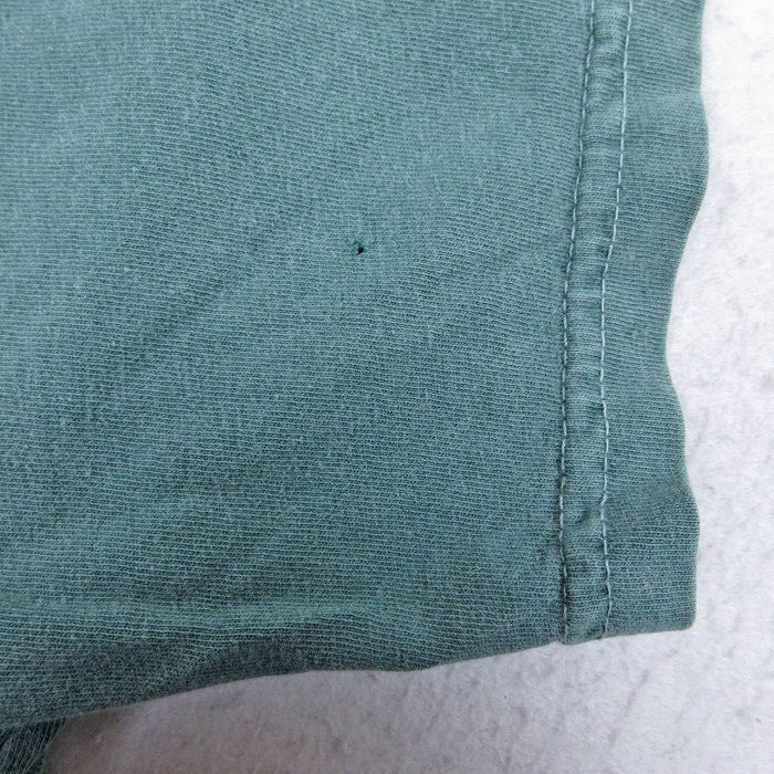 XL/古着 半袖 Tシャツ メンズ メイン 大きいサイズ コットン クルーネック 緑 グリーン 24mar16 中古_画像4