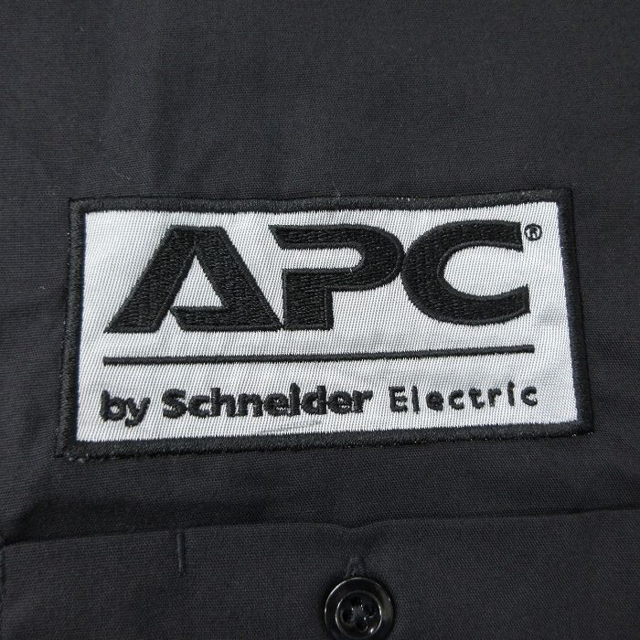 XL/古着 ディッキーズ Dickies 半袖 ワーク シャツ メンズ DELL EMC APC ロング丈 黒 ブラック spe 24mar23 中古 トップス_画像3