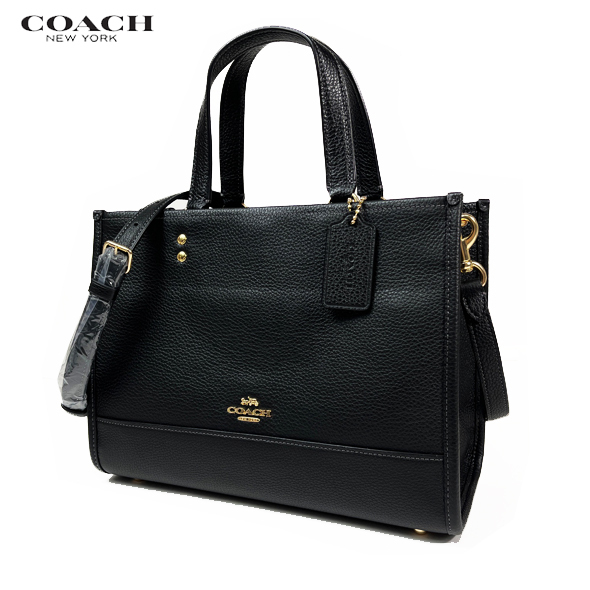 COACH コーチ レディース バッグ ショルダーバッグ トート バッグ デンプシー キャリオール レザー CO976 ブラック アウトレット 新作 新品_画像2