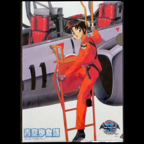 LD 青空少女隊 OVA 全7巻 購入特典シングルCD VHS パーフェクトファイル 設定資料集 動画集 クリアファイル 4枚 セットの画像6