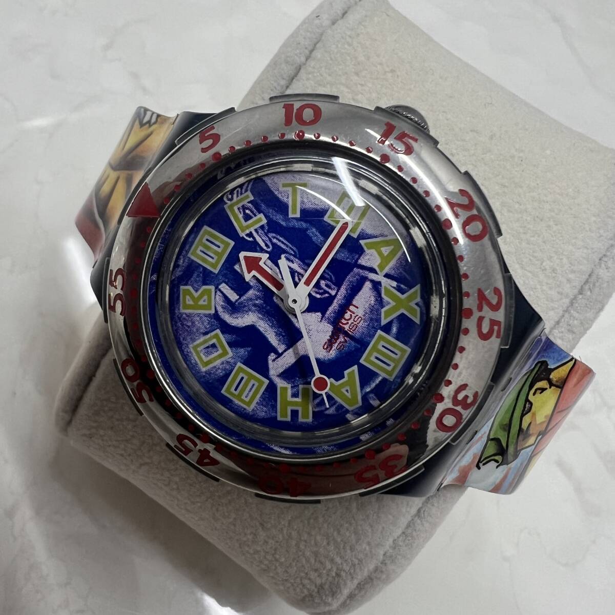 M：中古　スウォッチ　腕時計　SWATCH AG200m クオーツ　電池切れ　1944_画像1