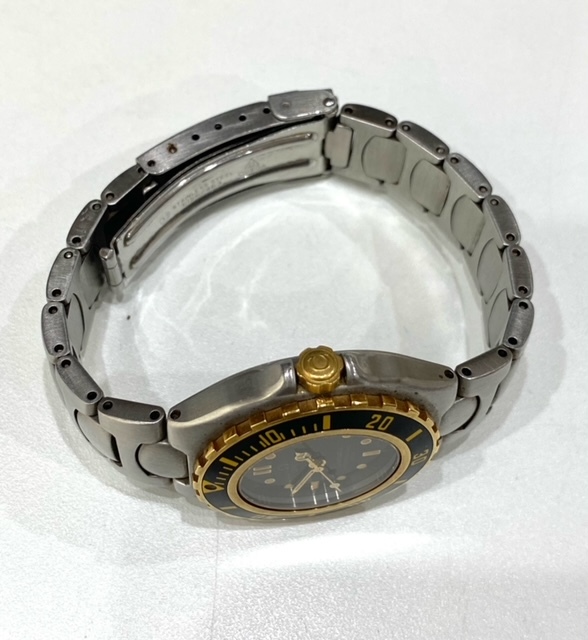 電池交換済 稼動品 OMEGA オメガ シーマスター プロフェッショナル 腕時計 レディース ヴィンテージ SS YG ブラック 796.1041 クォーツの画像3