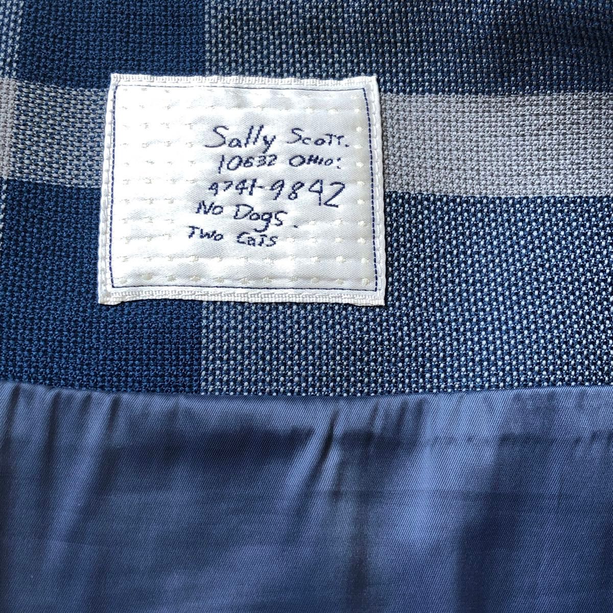 Sally Scott サリースコット　チェック　台形スカート　7号