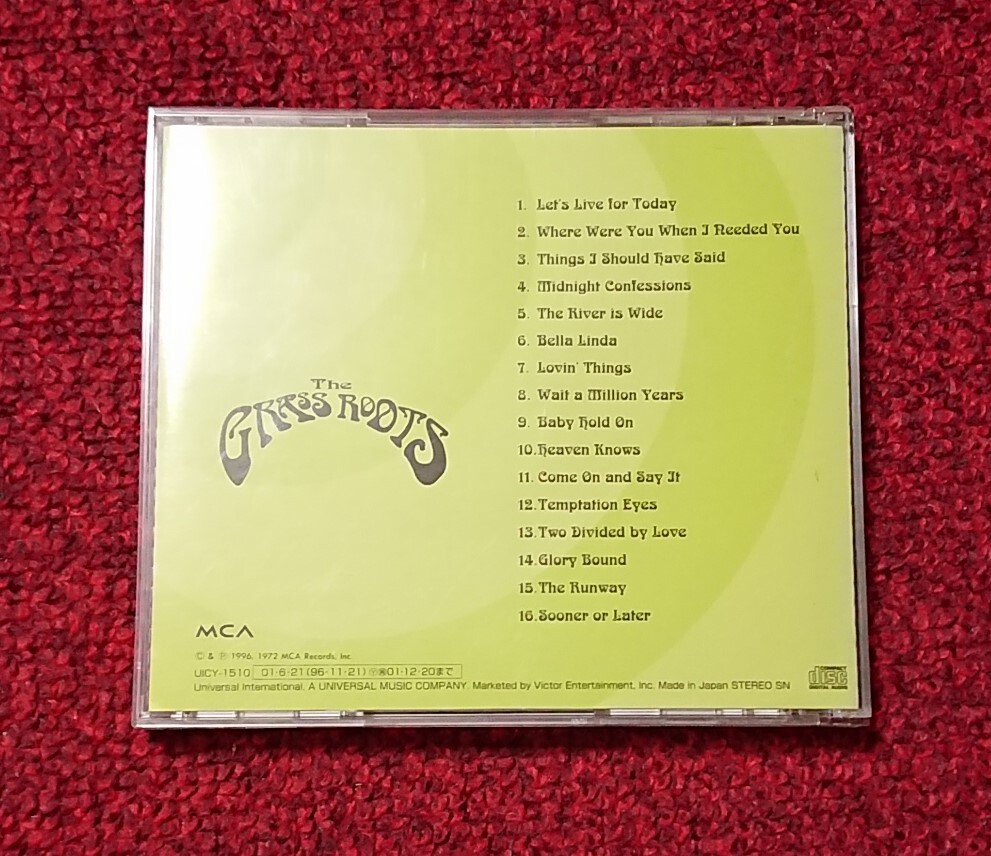 THE GRASS ROOTS ALL TIME GREATEST HITS グラス・ルーツ 国内盤_画像3