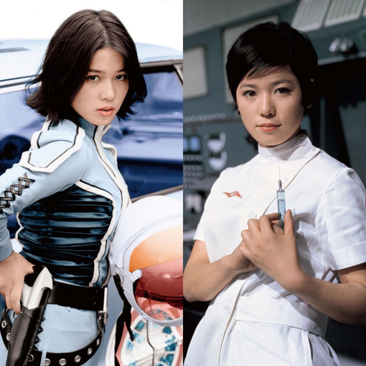 ひし美ゆり子 ポスター2枚 サイン入り アンヌ 白衣の天使 戦士の ひし美ゆり子 ポスター2枚 サイン入り アンヌ 白衣の天使 戦士の