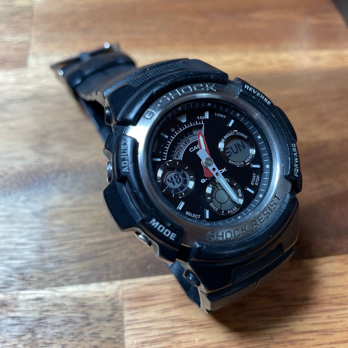 【1円スタート】CASIO G-SHOCK AW-590 可動品 人気モデル デジアナ アナデジ_画像2