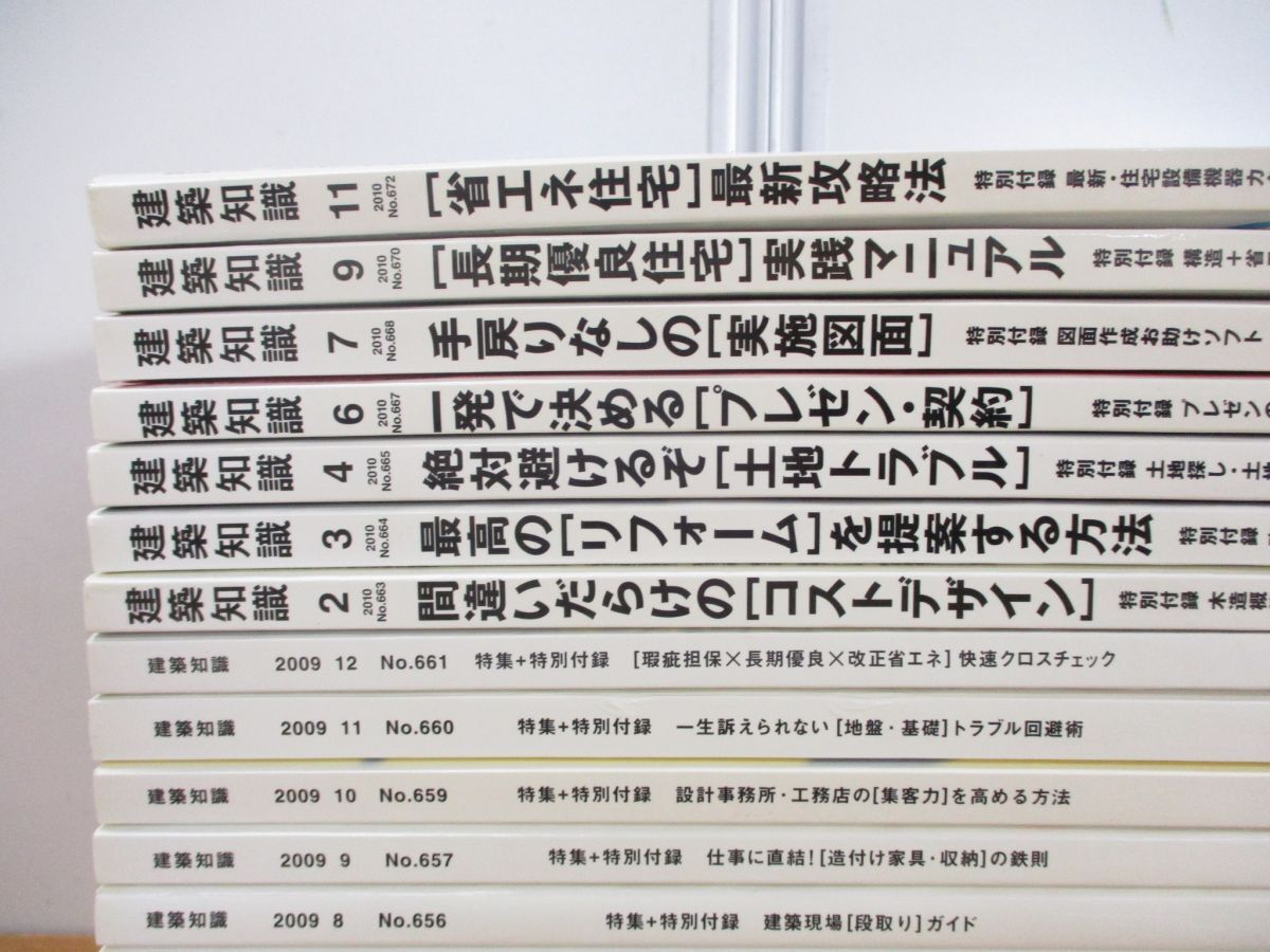 ■01)【1円〜・セール】【同梱不可】雑誌「建築知識」 1994年〜2013年 まとめ売り約35冊大量セット/建築工学/設計/図面/住宅/デザイン/B_画像3