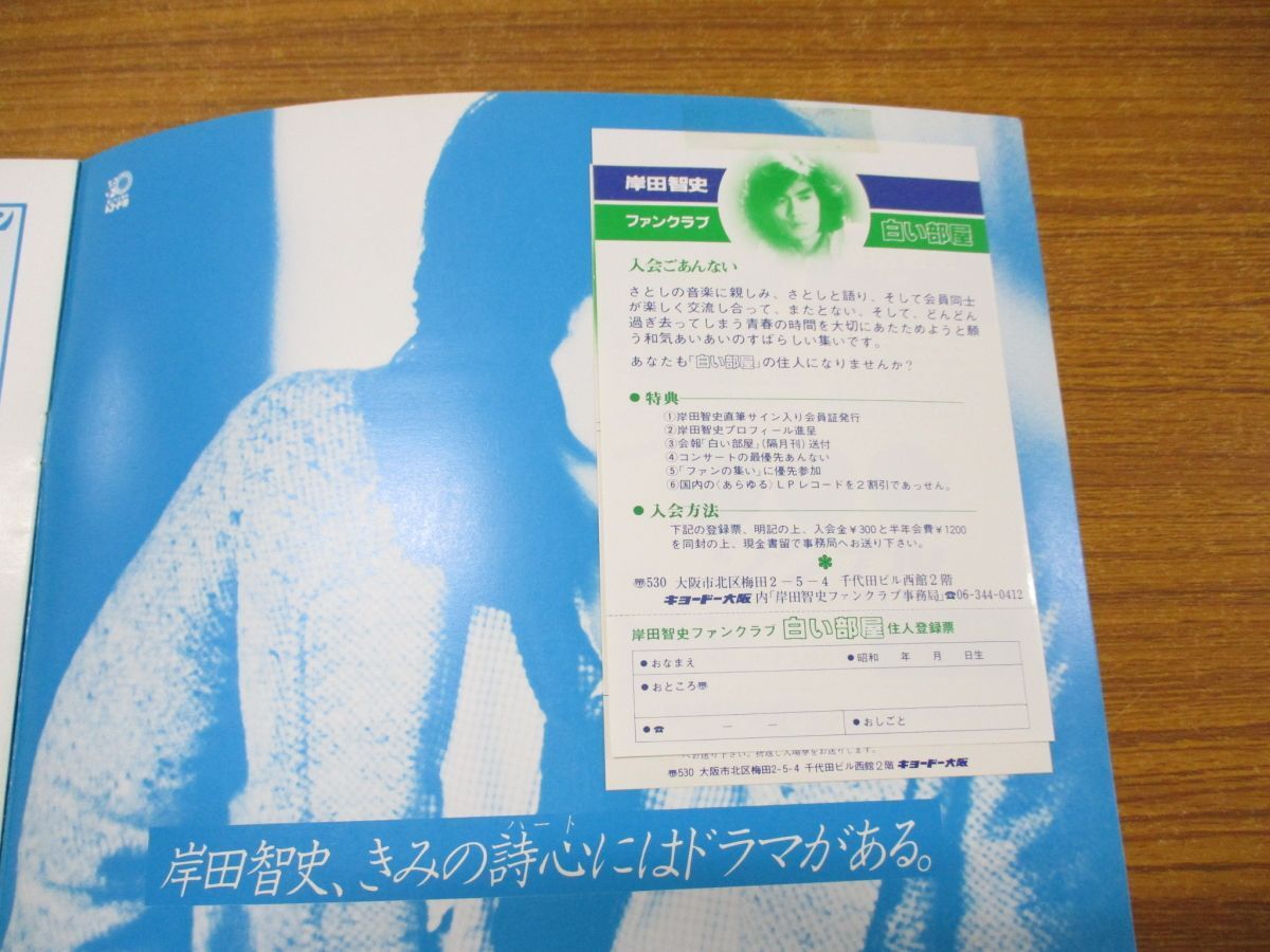 ▲01)【同梱不可】岸田智史/コンサート1979/パンフレット/チケット半券付き/ポスター付き/岸田敏志/ライブ/ライヴ/ツアー/A_画像4