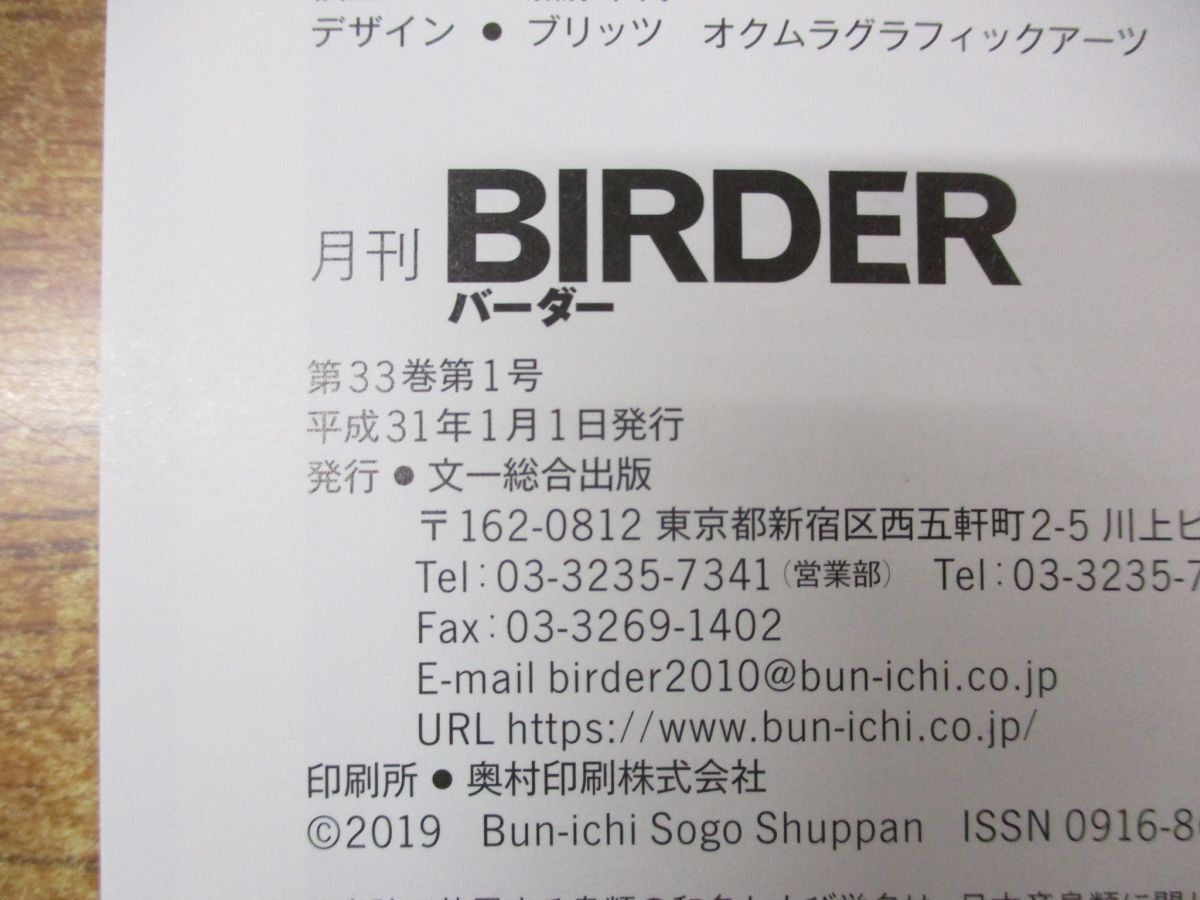 ▲01)【同梱不可】雑誌 バーダー 2019年 1月〜12月号 12冊セット/1年分/文一総合出版/平成31年発行/BIRDER/野鳥/バックナンバー/A_画像6