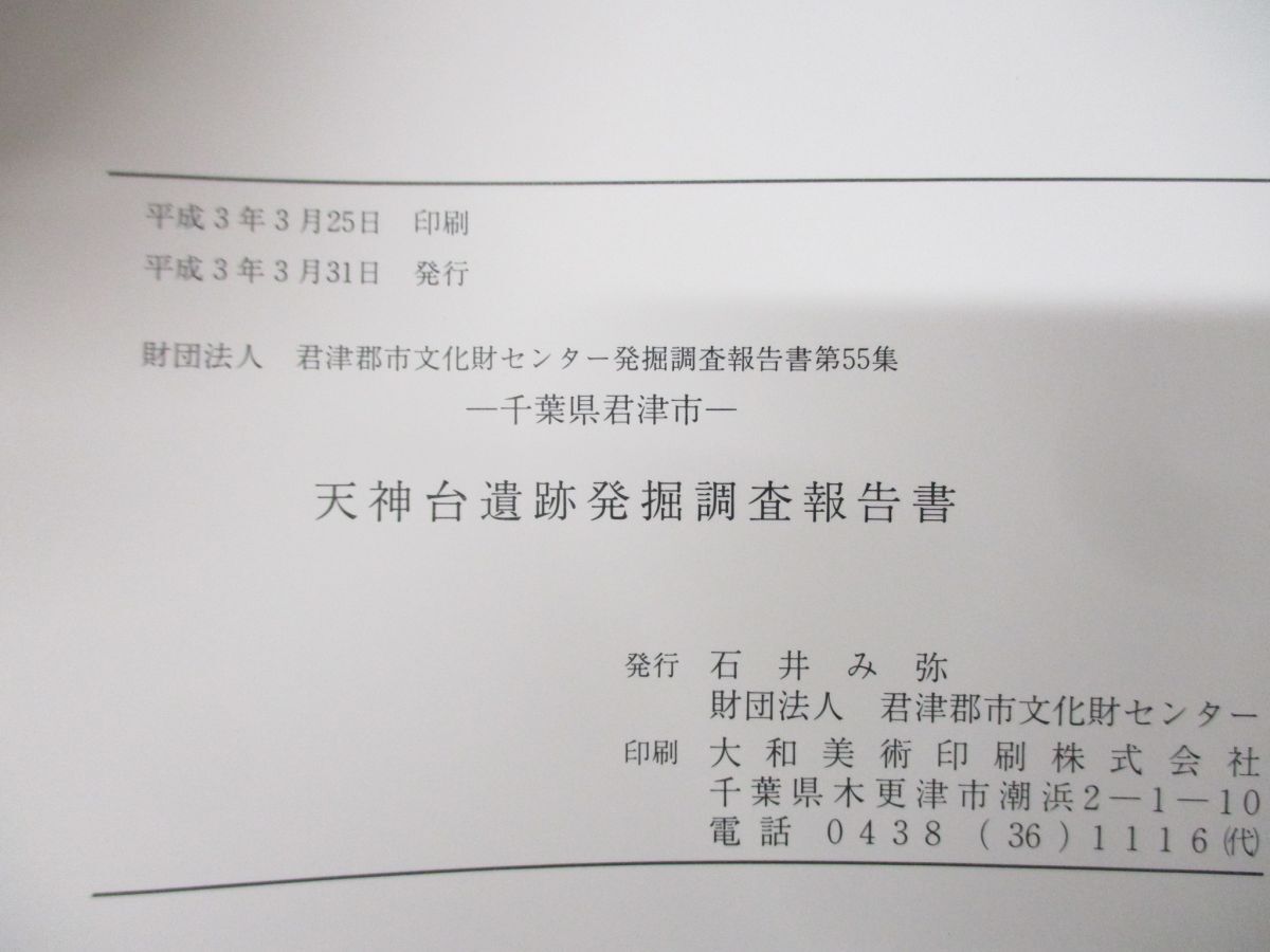 ●01)【同梱不可】千葉県君津市 天神台遺跡発掘調査報告書/君津郡市文化財センター発掘調査報告書 第55集/平成3年発行/A_画像4