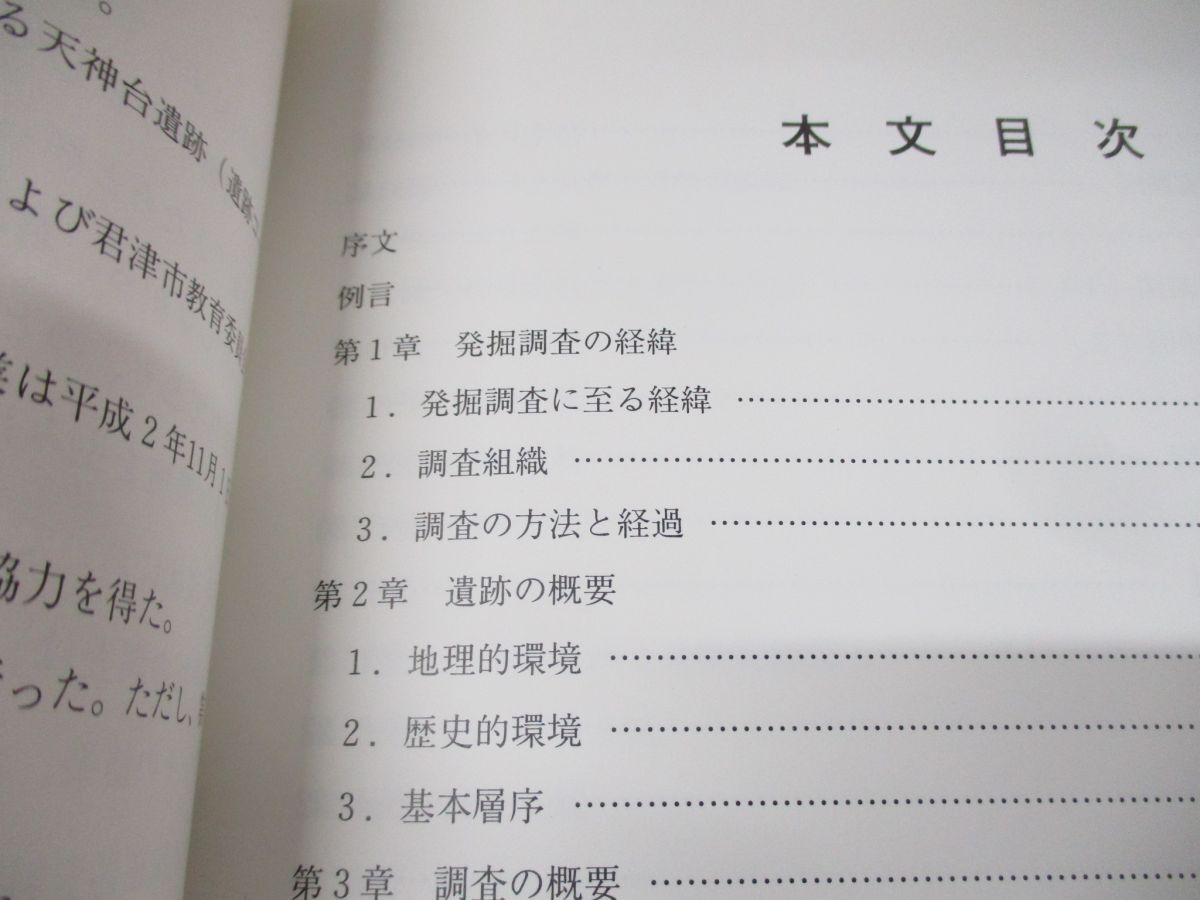 ●01)【同梱不可】千葉県君津市 天神台遺跡発掘調査報告書/君津郡市文化財センター発掘調査報告書 第55集/平成3年発行/A_画像3