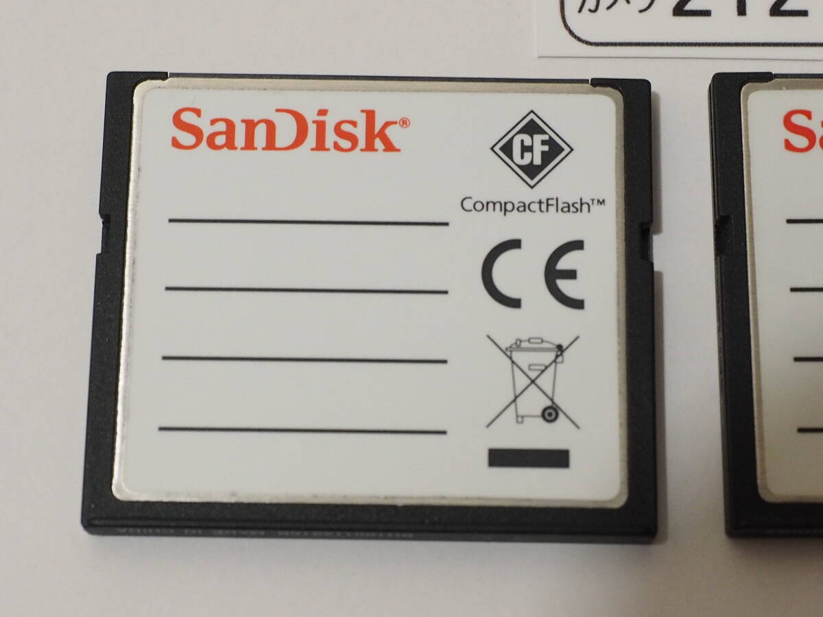◆カメラ2121◆ コンパクトフラッシュ（CFカード）4GB 2枚セット 30MB/s SanDisk サンディスク Used ～iiitomo～の画像5