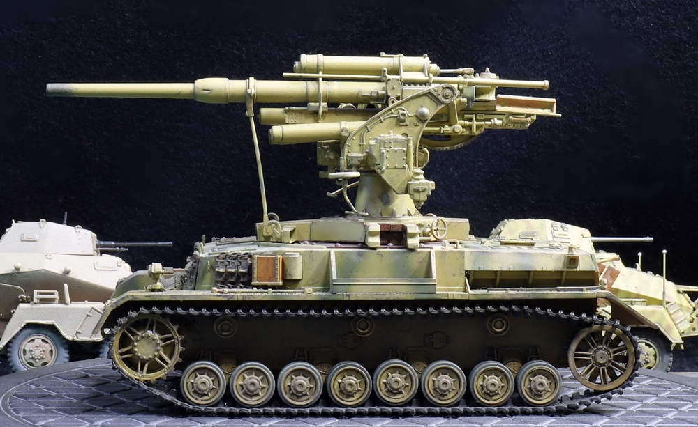 1/35 ドイツ軍 Ⅳ号戦車88ミリ高射砲搭載型現地改修車輛 制作完成品_画像3