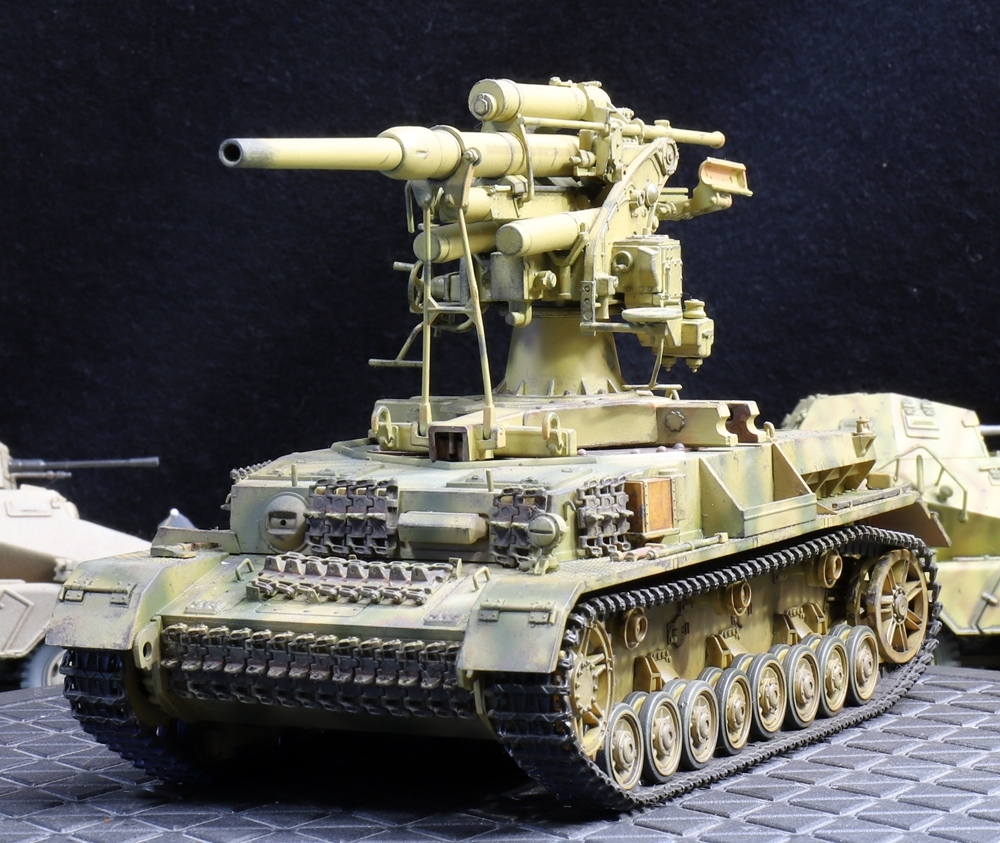 1/35 ドイツ軍 Ⅳ号戦車88ミリ高射砲搭載型現地改修車輛 制作完成品_画像2