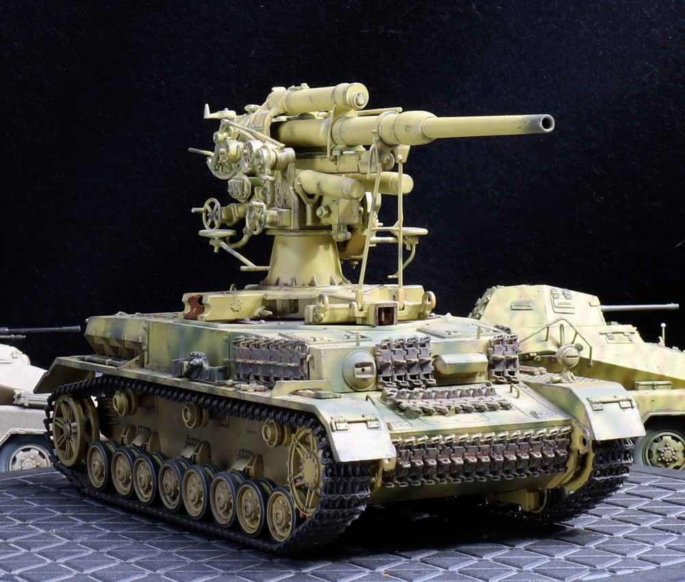 1/35 ドイツ軍 Ⅳ号戦車88ミリ高射砲搭載型現地改修車輛 制作完成品_画像6