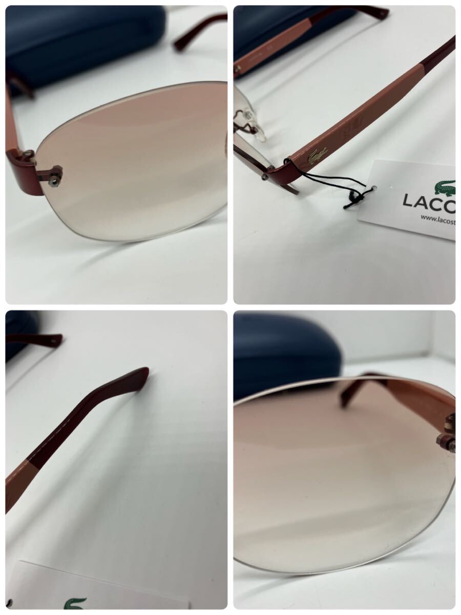 未使用 LACOSTE ラコステ サングラス ブラウングラデーション 眼鏡の画像10