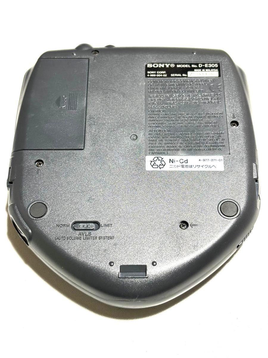 SONY CDプレーヤー Discman D-E305 動作品