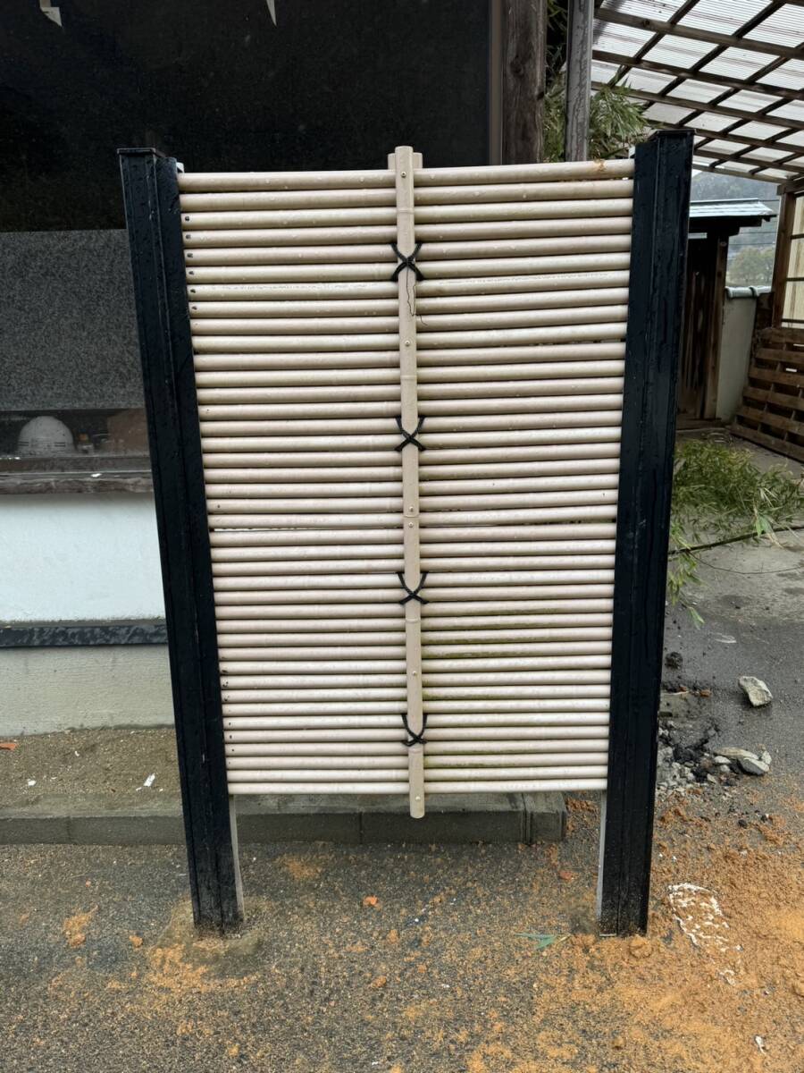 032091 aluminium sash Japanese style bamboo skill specification 1 sheets fence eyes .. partitioning screen manner .. garage garage warehouse office work place . west 